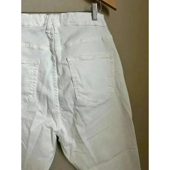 Good American Good Legs Crop Jeans White001 Size 18 - Picture 5 of 11